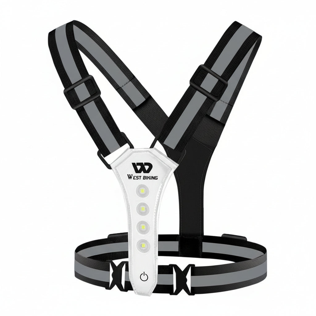 LED Reflective Safety Vest – High Visibility Outdoor Warning Light