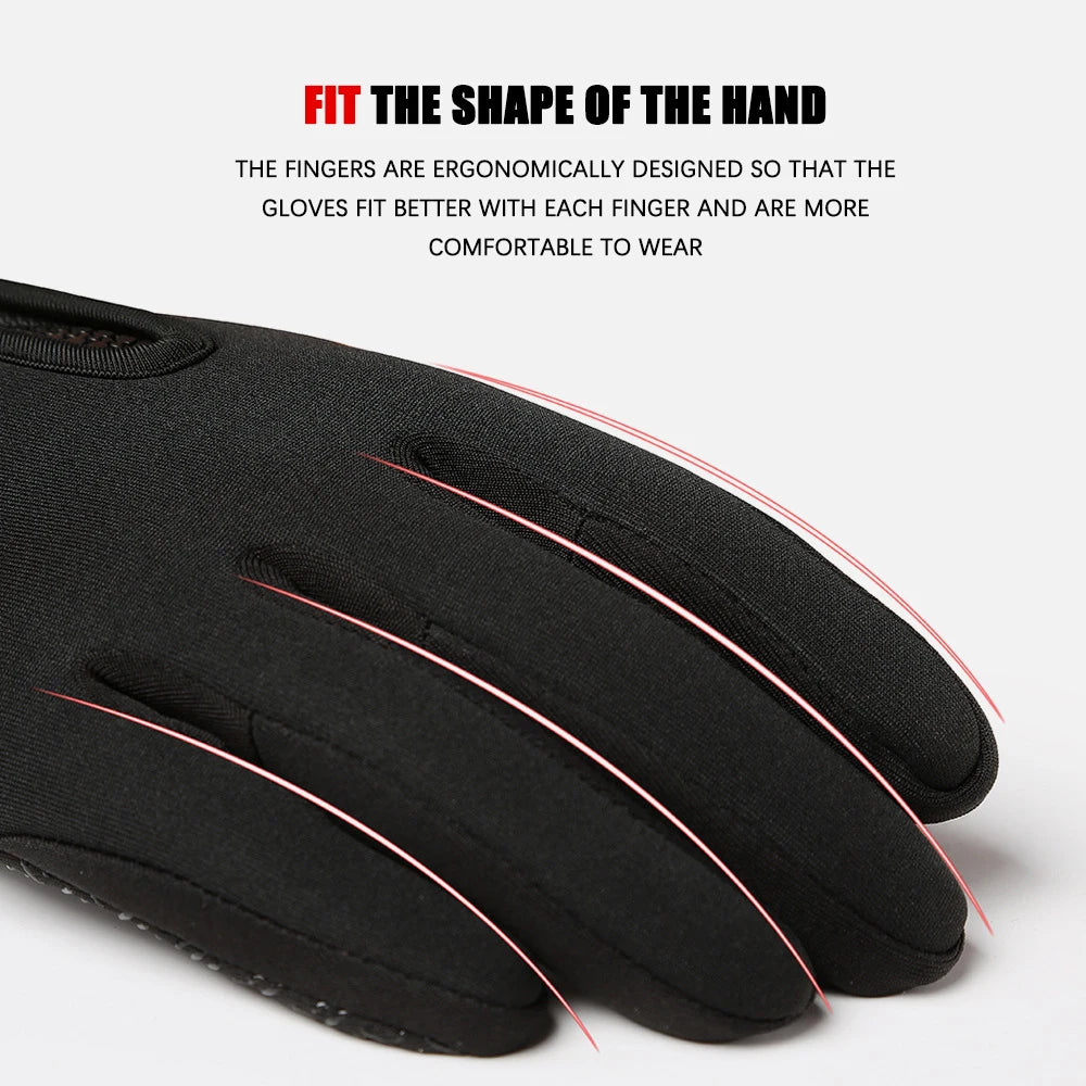 Winter Waterproof Riding & Sports Gloves - Touch Screen Compatible