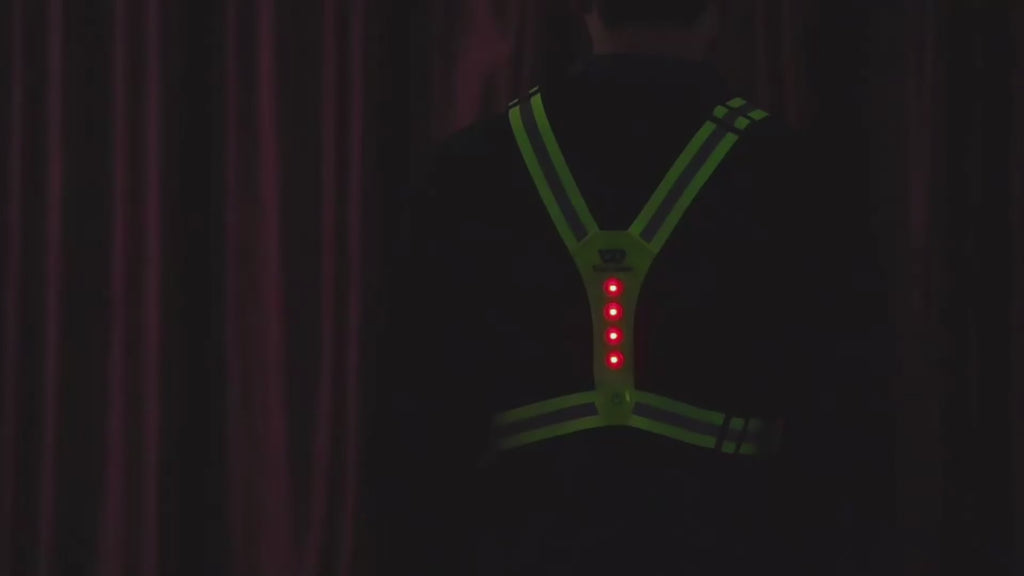 LED Reflective Safety Vest – High Visibility Outdoor Warning Light